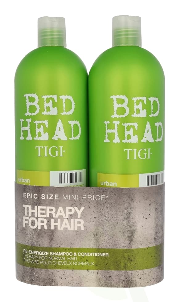 TIGI BH Re-Energize Tween Set 1500 ml Shampoo 750ml/Conditioner 750ml - Rehab For Normal Hair