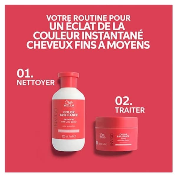 Wella Invigo Color Brilliance Revitalizing Shampoo för färgat hår, fint hår 1 L - 4064666339283