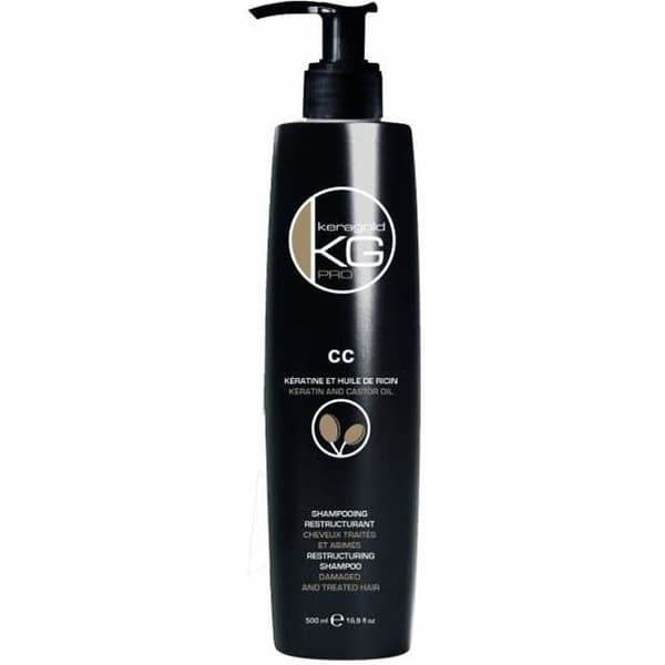 omstruktureringsschampo med KERATIN och RINOLJA - KERAGOLD Pro - CC keratin - 500ml