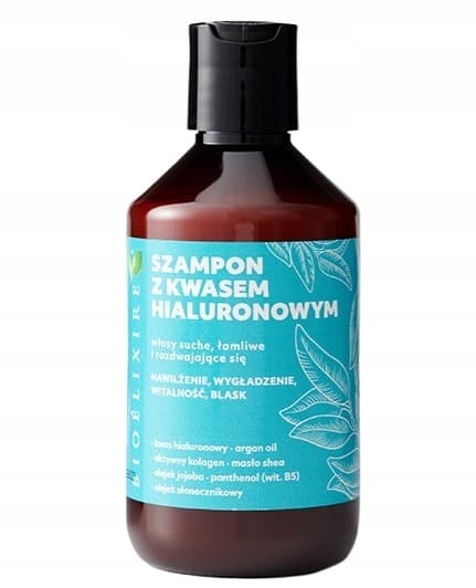 BIOELIXIRE Argan återfuktande hårschampo med hyaluronsyra 300