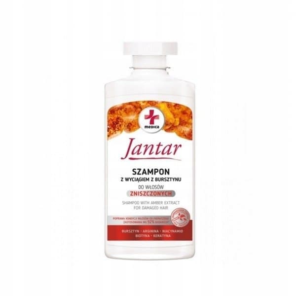 JANTAR MEDICA shampoo vaurioituneille hiuksille AMBER BIOTIIN 330 ml