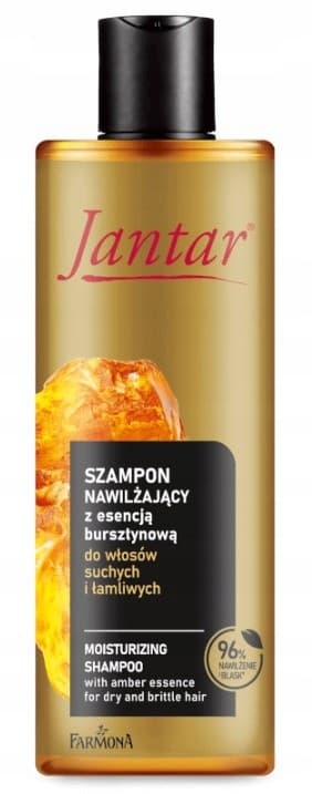 FARMONA Jantar Återfuktande schampo för torrt hår, bärnstensessens, 300 ml