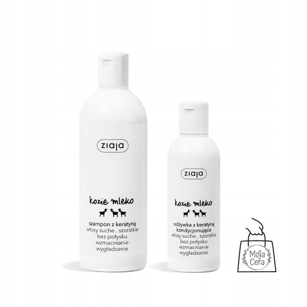 ZIAJA GETMJÖLKSschampo med keratin 400 ml
