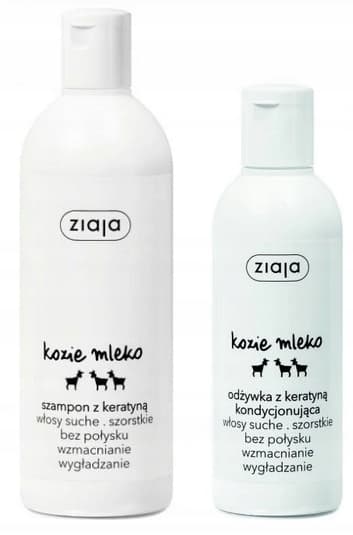 ZIAJA GETMJÖLKSschampo med keratin 400 ml