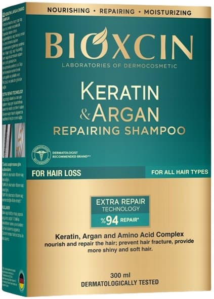 BIOXCIN KERATIN & ARGAN regenererande hårschampo 300 ml