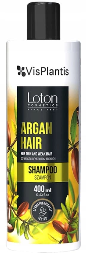 VIS PLANTIS & LOTON COSMETICS ARGAN-shampoo ohuille hiuksille 400 ml