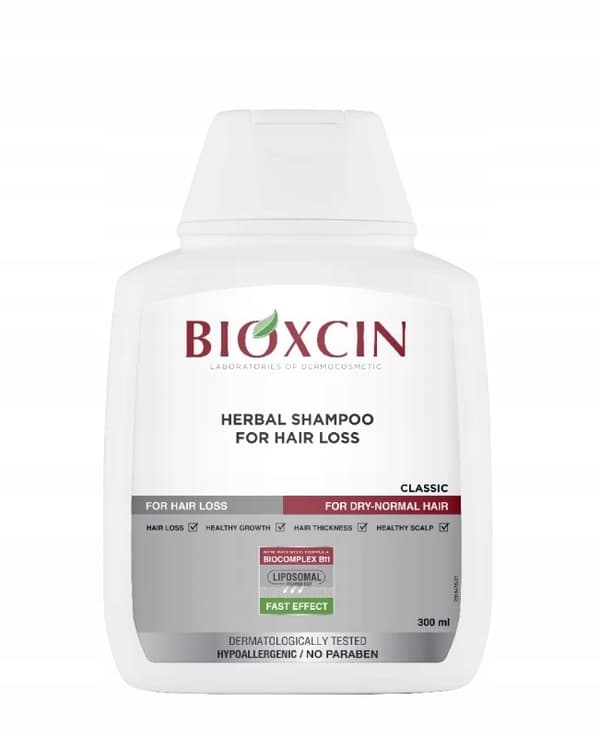 BIOXCIN CLASSIC örtschampo för torrt och normalt hår 300 ml