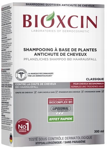 BIOXCIN CLASSIC örtschampo för torrt och normalt hår 300 ml