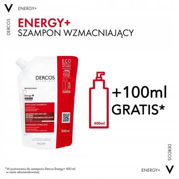 VICHY DERCOS ENERGY+ Stärkande schampo 500 ml