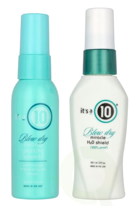 It's a 10 Blow Dry Gloss & Shield Duo Set 118.2 ml Leave-in 59,1ml/H2O Shield 59,1ml