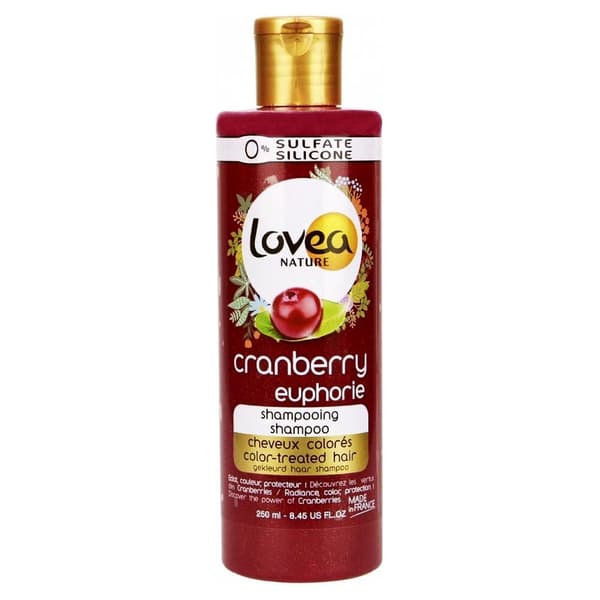 Sjampo for farget hår Lovea Nature Cranberry Euphorie (250 ml)