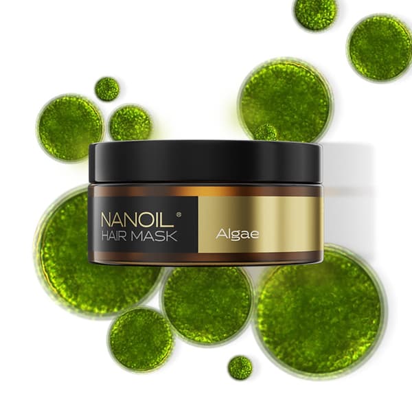 Hårmaske Med Alger Nanoil Algae Hair Mask 300ml - professionel hårregenerering, fugtighed, blødhed, ikke mere tørt hår
