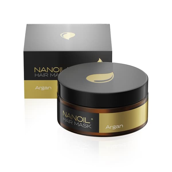 Hårmaske Med Argan Nanoil Argan Hair Mask 300ml - Regeneration & Rekonstruktion, Forbedring af svagt hår, Intensiv hårreparation