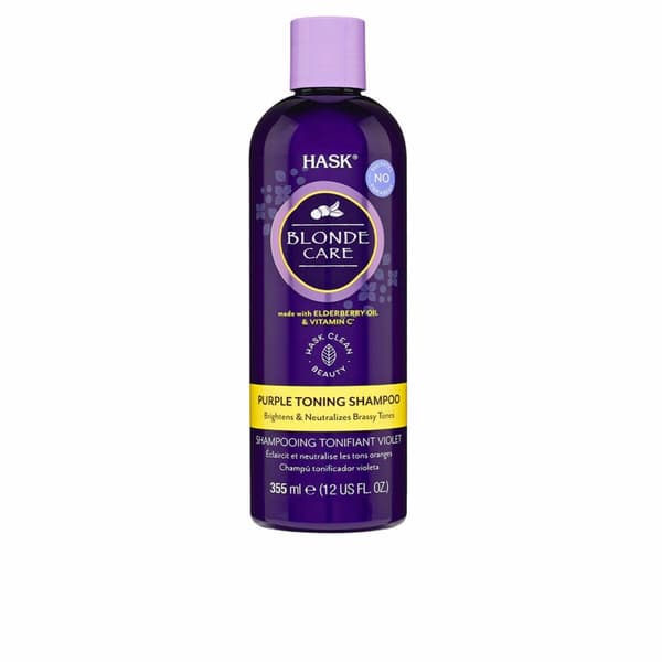 Shampoo der neutraliserer farven HASK Blone Care Blond hår (355 ml)
