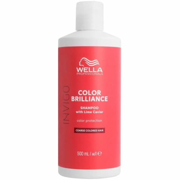Väriä elvyttävä shampoo Wella Invigo Color Brilliance Värjätyt hiukset Paksut hiukset 500 ml