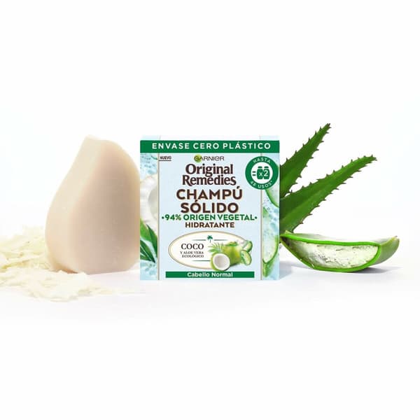 Schampobar Garnier Original Remedies Fuktgivande Kokosnöt Aloe Vera 60 g