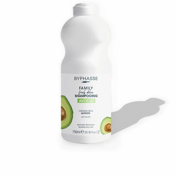 Vårdande schampo Byphasse Family Fresh Delice Torrt hår Avokado (750 ml)