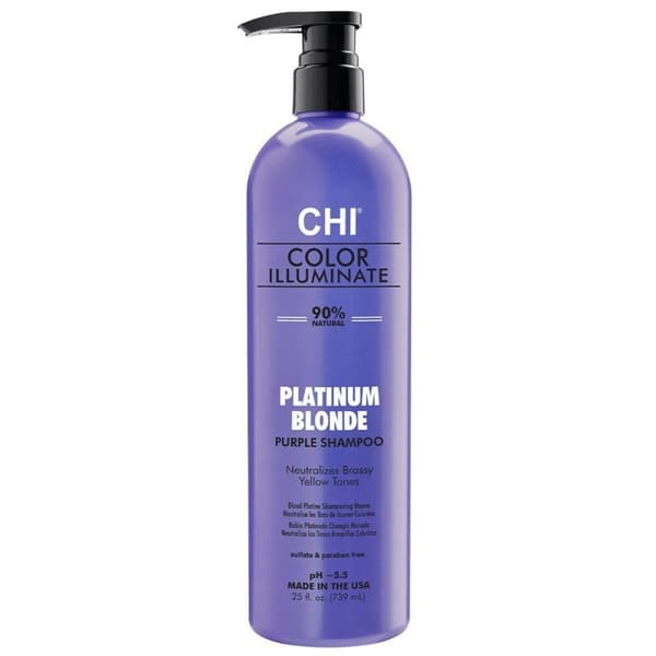 Värin neutraloiva shampoo Farouk Chi Color Illuminate Platinum Blonde 739 ml