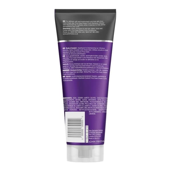 Sjampo for Definerte Krøller Frizz Ease John Frieda (250 ml)