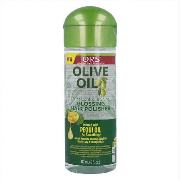 Suoristava hiushoito Ors Olive Oil Glossing Polisher Vihreä (177 ml)