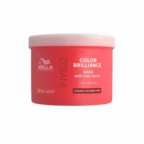 Elvyttävä naamio Wella Invigo Color Brilliance Värjätyt hiukset Paksut hiukset 500 ml