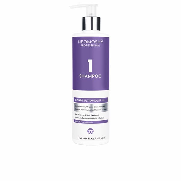 Schampo som neutraliserar färgen Neomoshy Blonde Ultraviolet Ω9 (300 ml)
