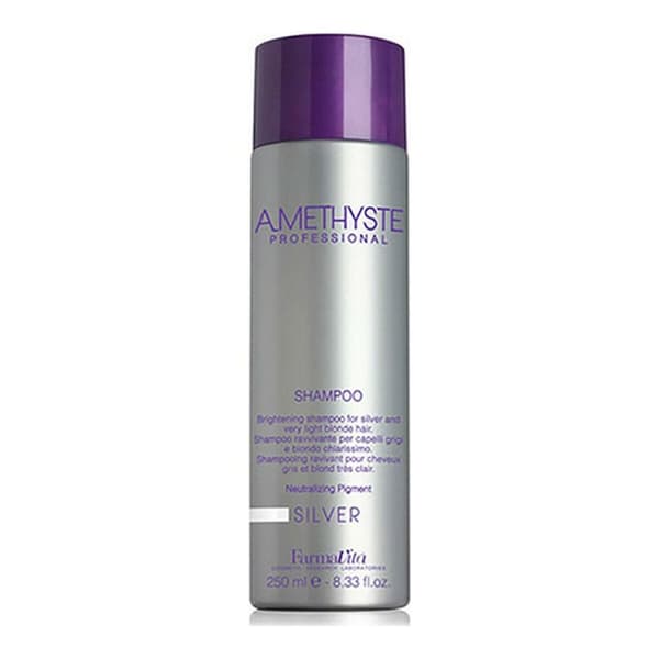 Shampoo vaaleille ja harmaantuville hiuksille Amethyste Silver Farmavita - 1000 ml