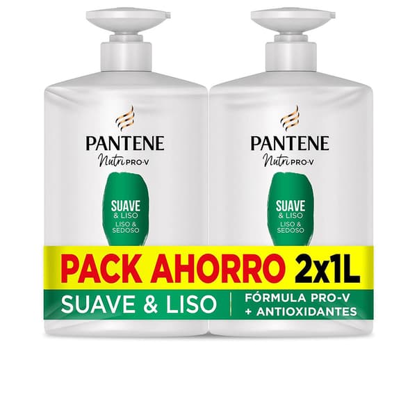 PANTENE SOFT AND SMOOTH SHAMPOO LOT 2 x 1000 ml