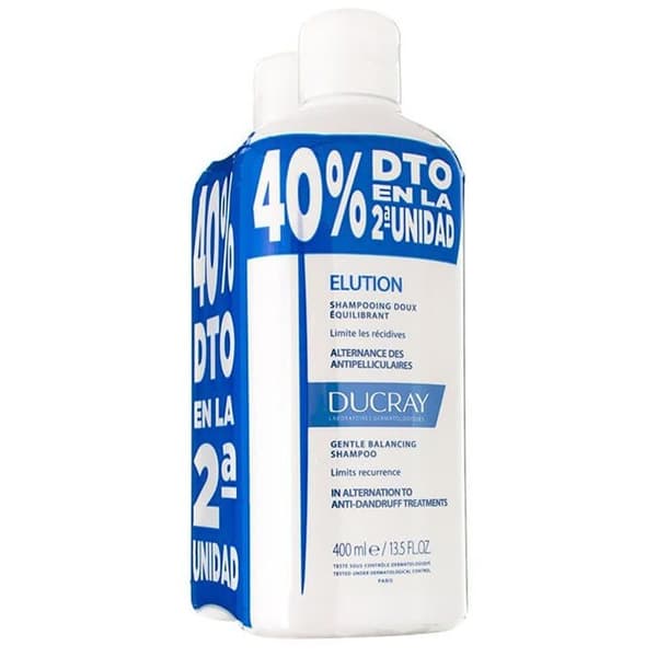 DUCRAY ELUCION anti-dandruff rebalancing shampoo duo 2 x 400 ml