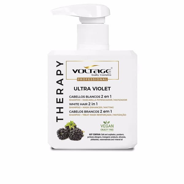 VOLTAGE COSMETICS THERAPY ULTRA VIOLET white hair 2 in 1 shampoo-mask 500 ml