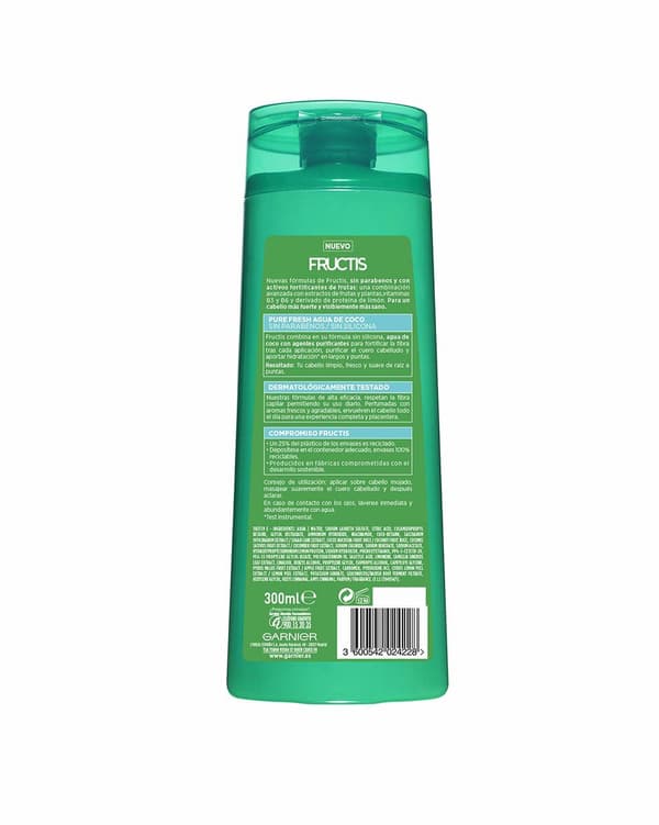 Strengthening Shampoo Garnier Fructis Pure Fresh Coconut Water 300 ml