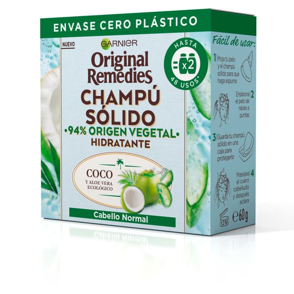 GARNIER ORIGINAL REMEDIES moisturising solid coconut shampoo 60 gr