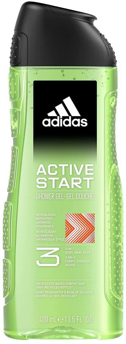 Gel and Shampoo Adidas Active Start 400 ml