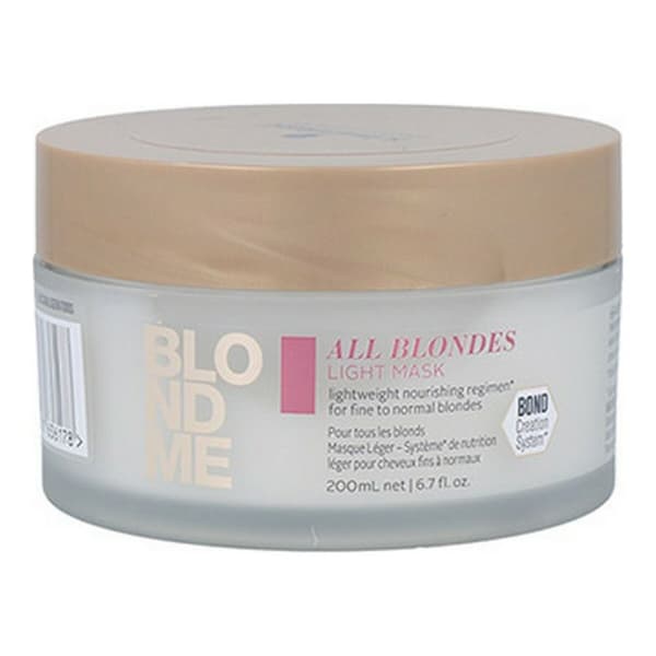 Hiusnaamio Blondme Keratin Restore All Blondes Schwarzkopf (200 ml)