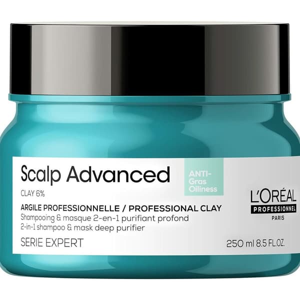 Shampoo L'Oreal Professionnel Paris Scalp Advanced Maske 2-i-1 250 ml