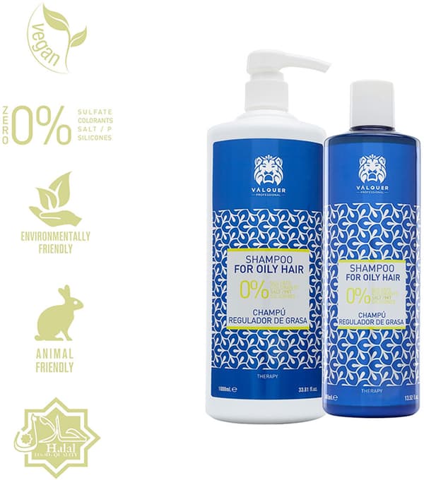 Anti-Grease Shampoo Valquer SIN SULFATOS 1 L