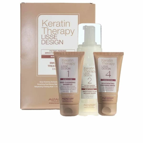 Hårbehandlingsstyrking Alfaparf Milano LISSE DESIGN KERATIN THERAPY 100 ml 3 Deler