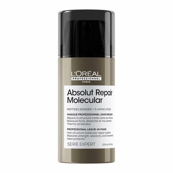 Hiusnaamio ilman kirkastajaa L'Oreal Professionnel Paris Absolut Repair Molecular Korjaava yhdistelmähoito 100 ml