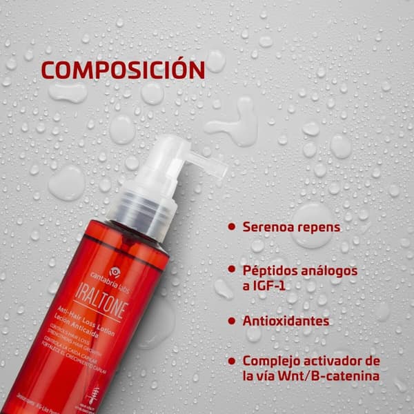 Hiusten lähtöön vaikuttava voide Iraltone IRALTONE CHAMPÚS Y LOCIONES 100 ml