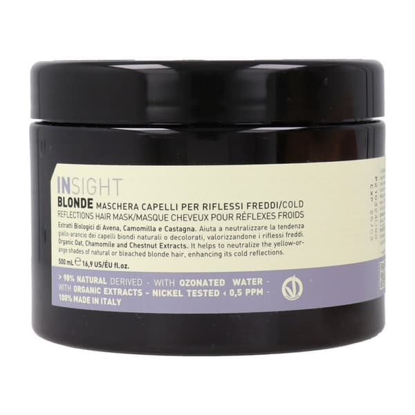 Maske til farvet hår Insight Blonde Cold 500 ml