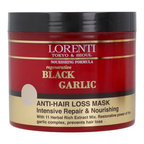 Hårmaske Lorenti Black Garlik 500 ml
