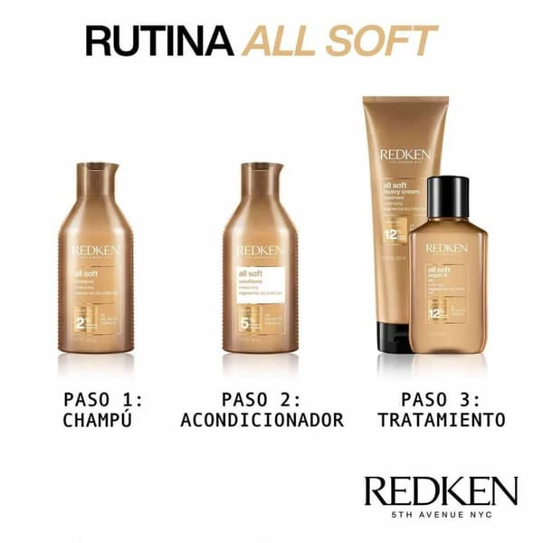 Shampoo sæt Redken ALL SOFT 3 Dele