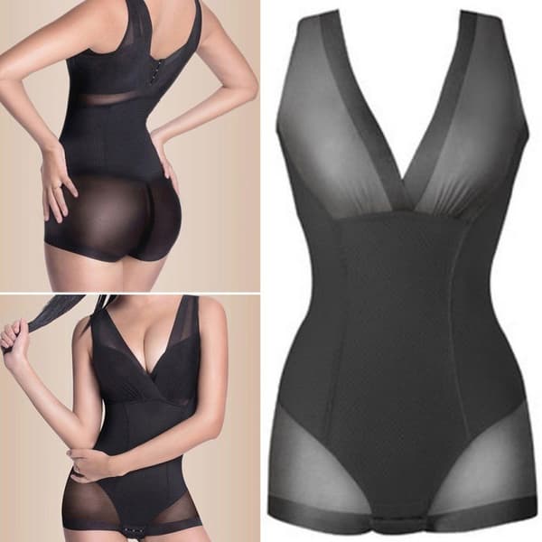 Shapewear Kroppsformande Underkläder, Svart - Storlek XL