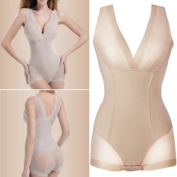 Shapewear Kroppsformande Underkläder, Beige - Storlek XL
