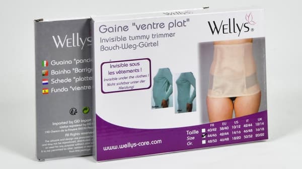 Wellys osynlig magtröja/flat belly mantel (44-46 svart)