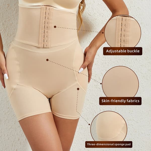 Shapewear med hög midja XL - Beige