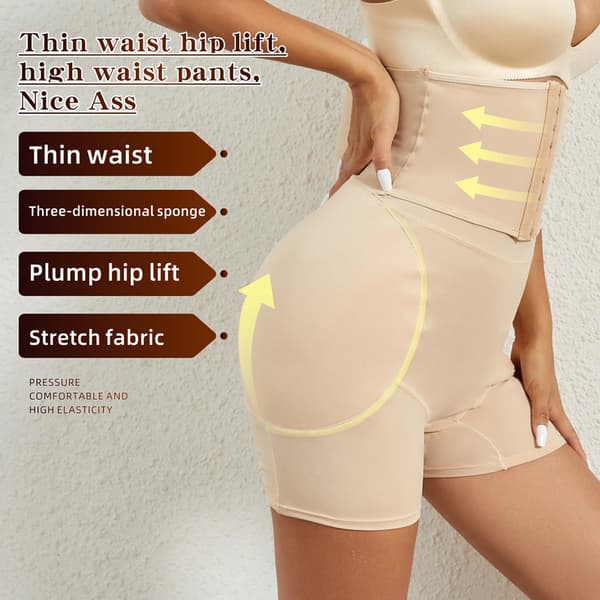 Shapewear med hög midja XL - Beige
