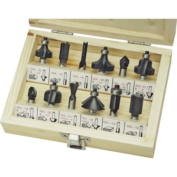 Brüder Mannesmann M 545-012 Fräs-set HM Skaft-Ø 8 mm