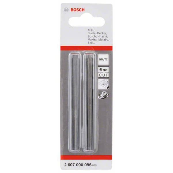 Bosch Accessories Hyvelstål hårdmetall Mått - Längd: 82.4 mm Mått - Bredd: 5.5 mm 2607000096 2 st