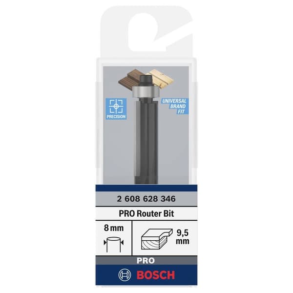 Bosch Accessories 2608628346 Kantfräs HM Längd 68 mm Mått - Diameter Ø 9.5 mm Skaft-Ø 8 mm